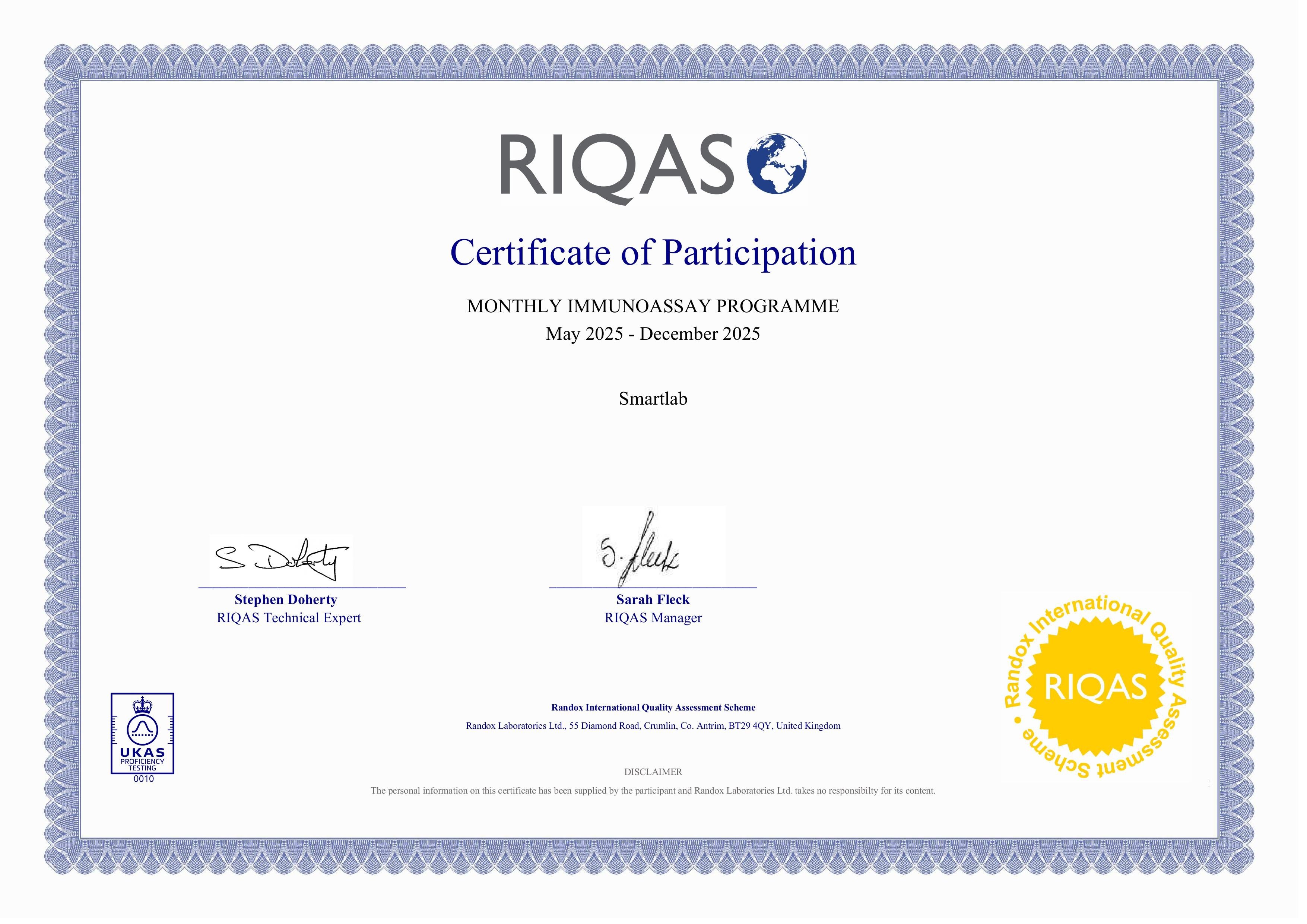 certification