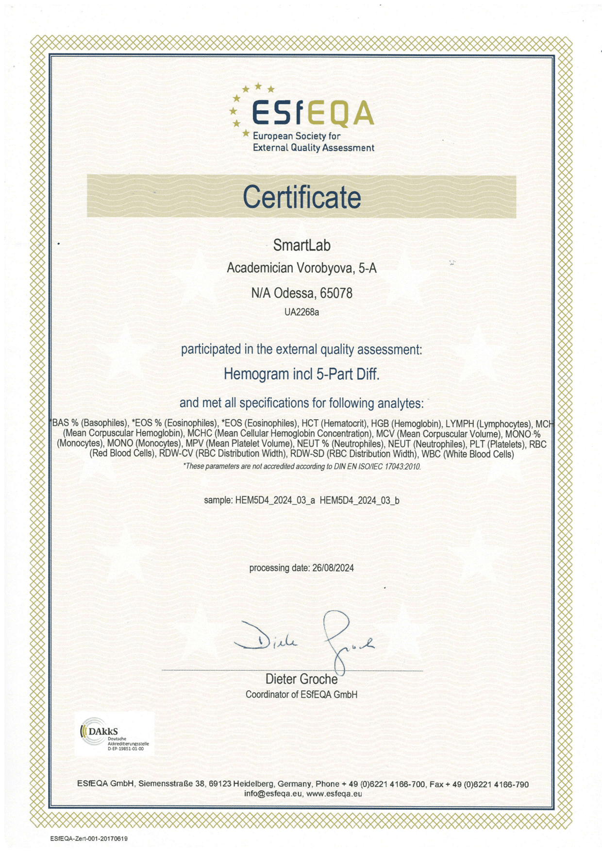 certification